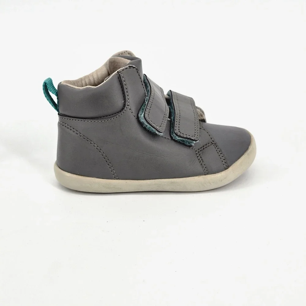 Ten Little Everyday High Top Charcoal Grey Kids Sneakers Shoes Size 8 Toddler